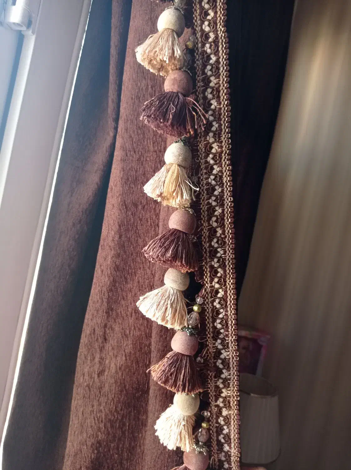 والان پرده دوجفت ترکیبی مخمل و ساتن|پرده، رانر، رومیزی|تهران, مدائن|دیوار