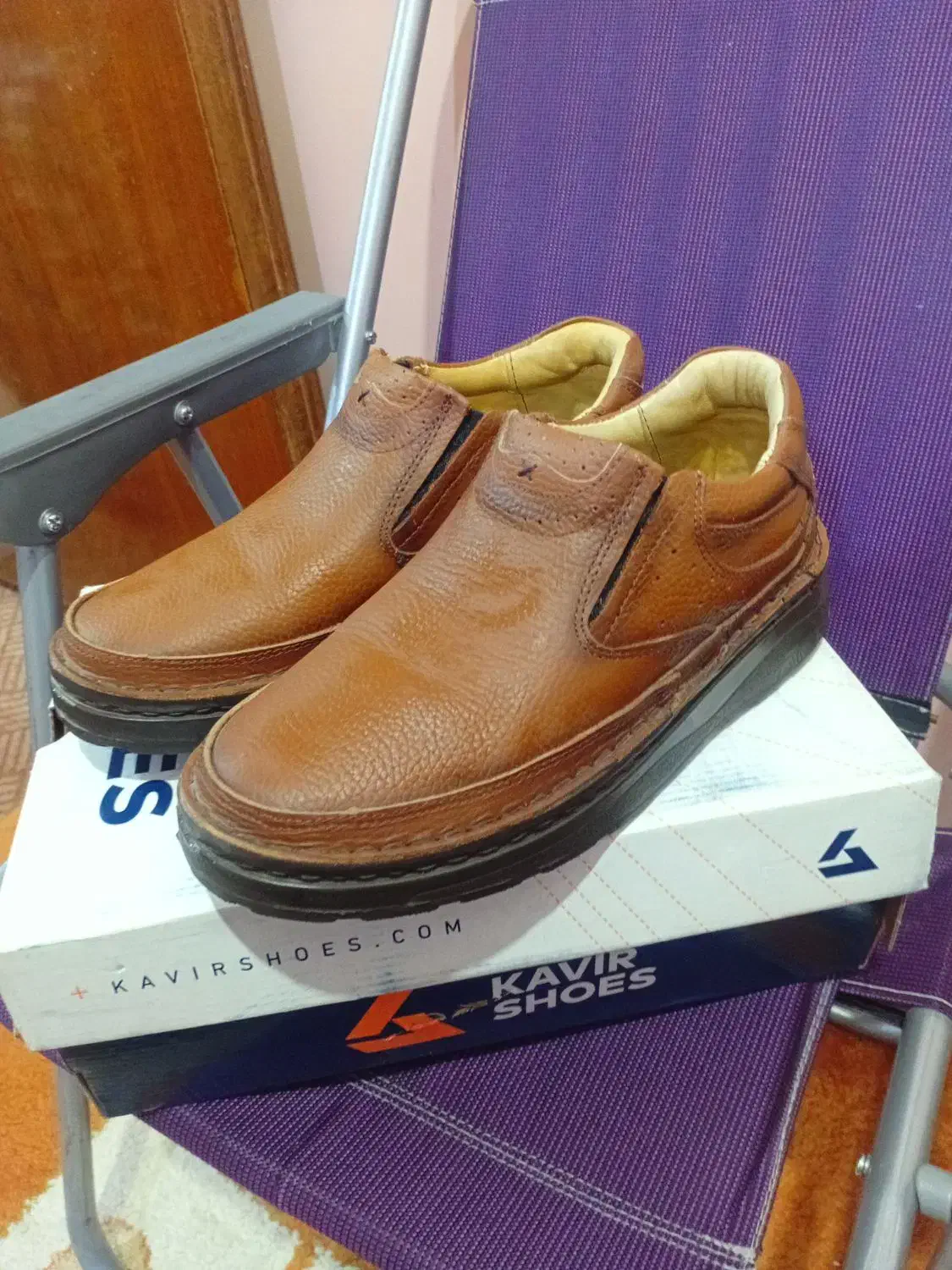 کفش چرم سایز 41 و 40|کیف، کفش، کمربند|دوگنبدان, |دیوار