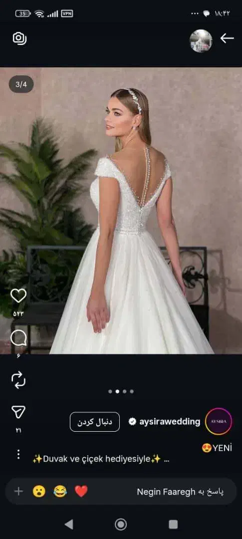 لباس عروس مارک ترک|لباس|تهران, تهرانپارس جنوبی|دیوار