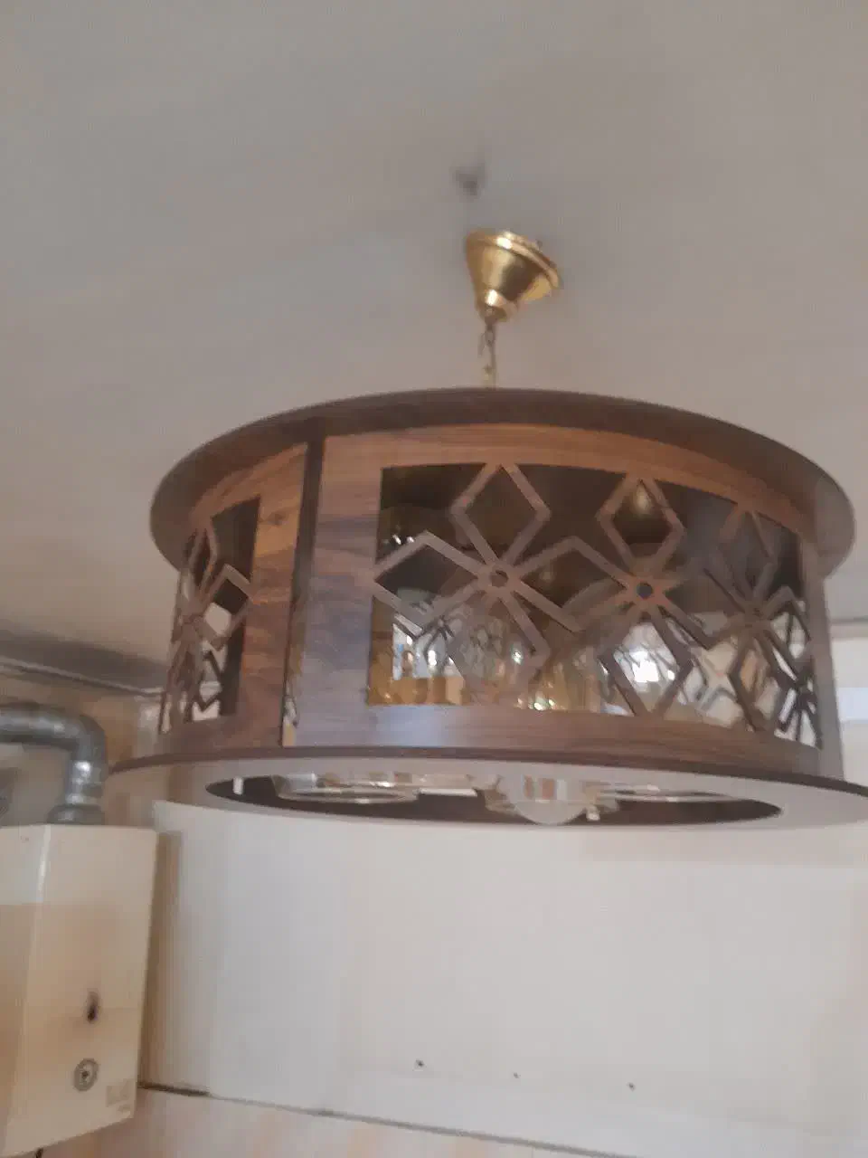 لوستر سالم نو  ع لامپ تمیز|لوستر و چراغ آویز|کرج, خرمدشت|دیوار