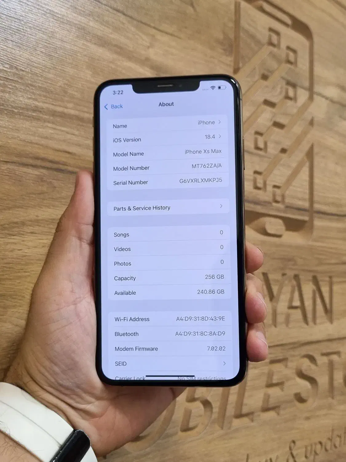 آیفون XS max دوسیمZA بدون نقطه اک 256|موبایل|مشهد, هنرستان|دیوار