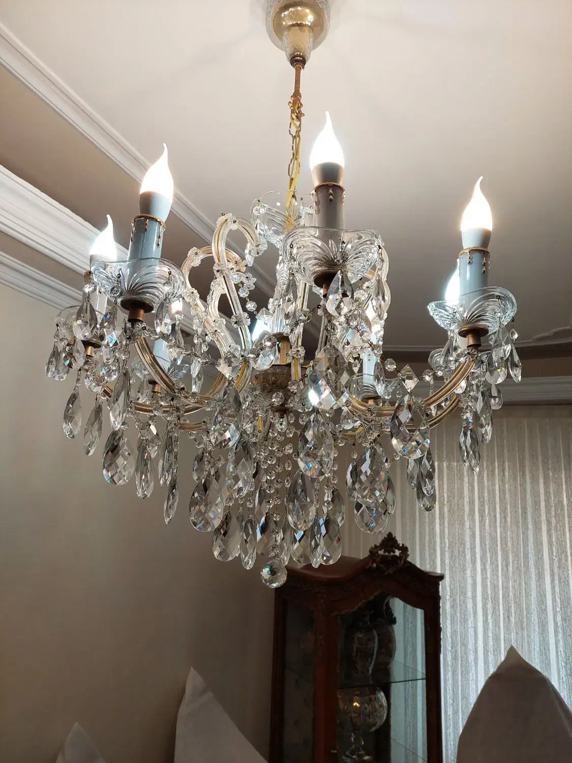 لوستر ۸ شاخه|لوستر و چراغ آویز|تبریز, |دیوار