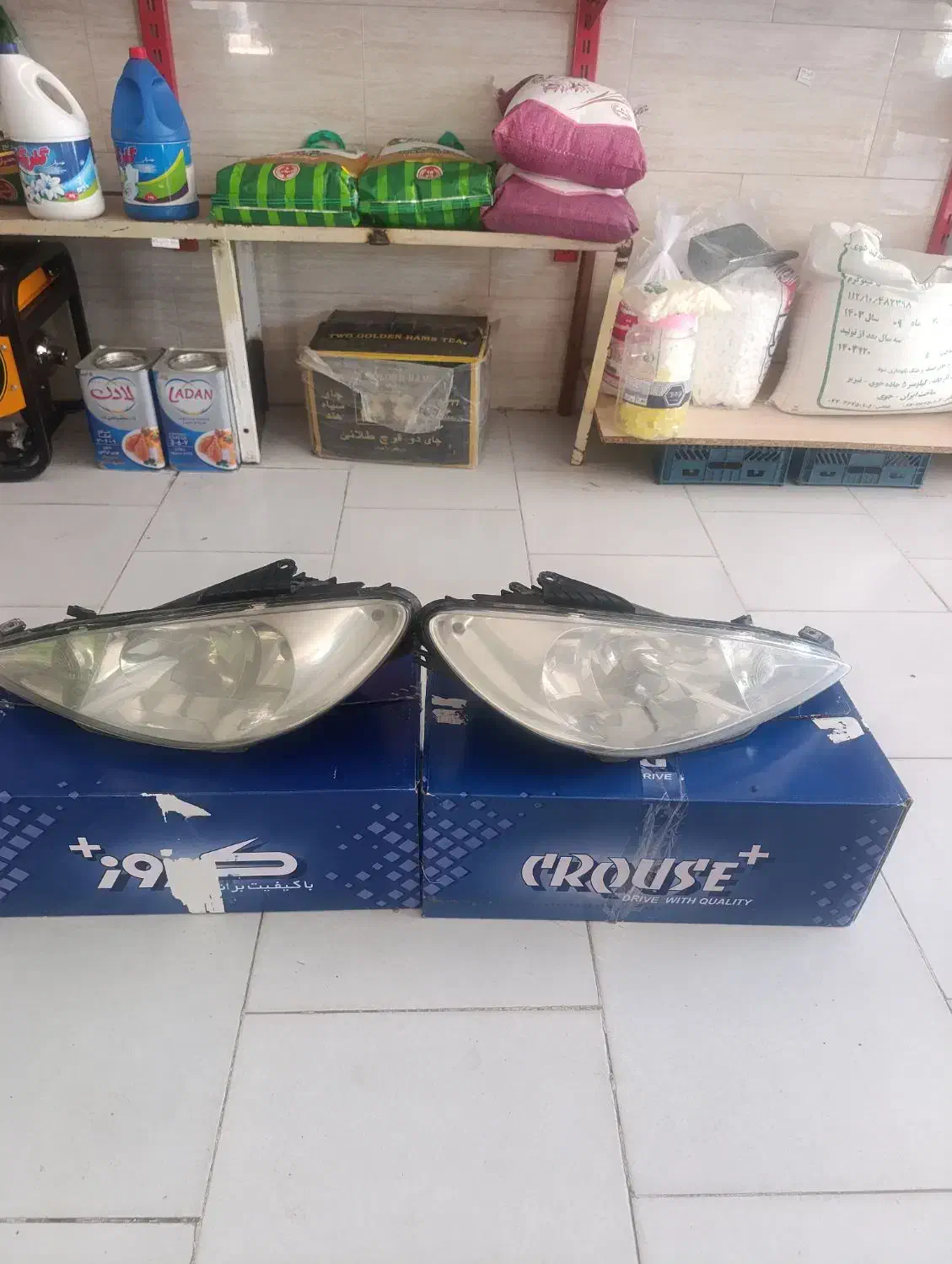 فروش دوجفت چراغ جلوی 206وپراید131|قطعات یدکی و لوازم جانبی|خواجه, |دیوار