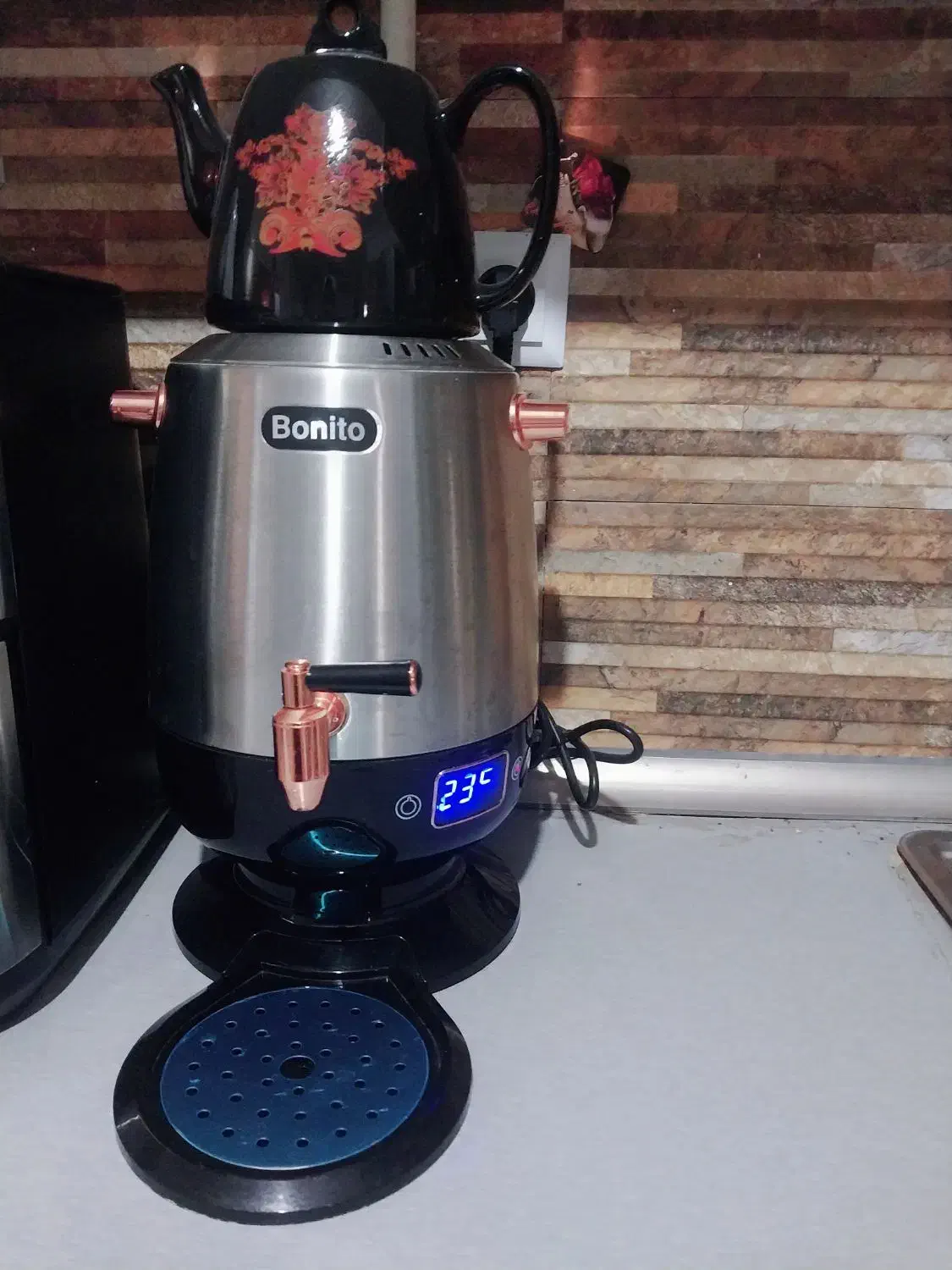 سماوربرقی قوری|سماور، چای‌ساز، قهوه‌ساز|بم, |دیوار