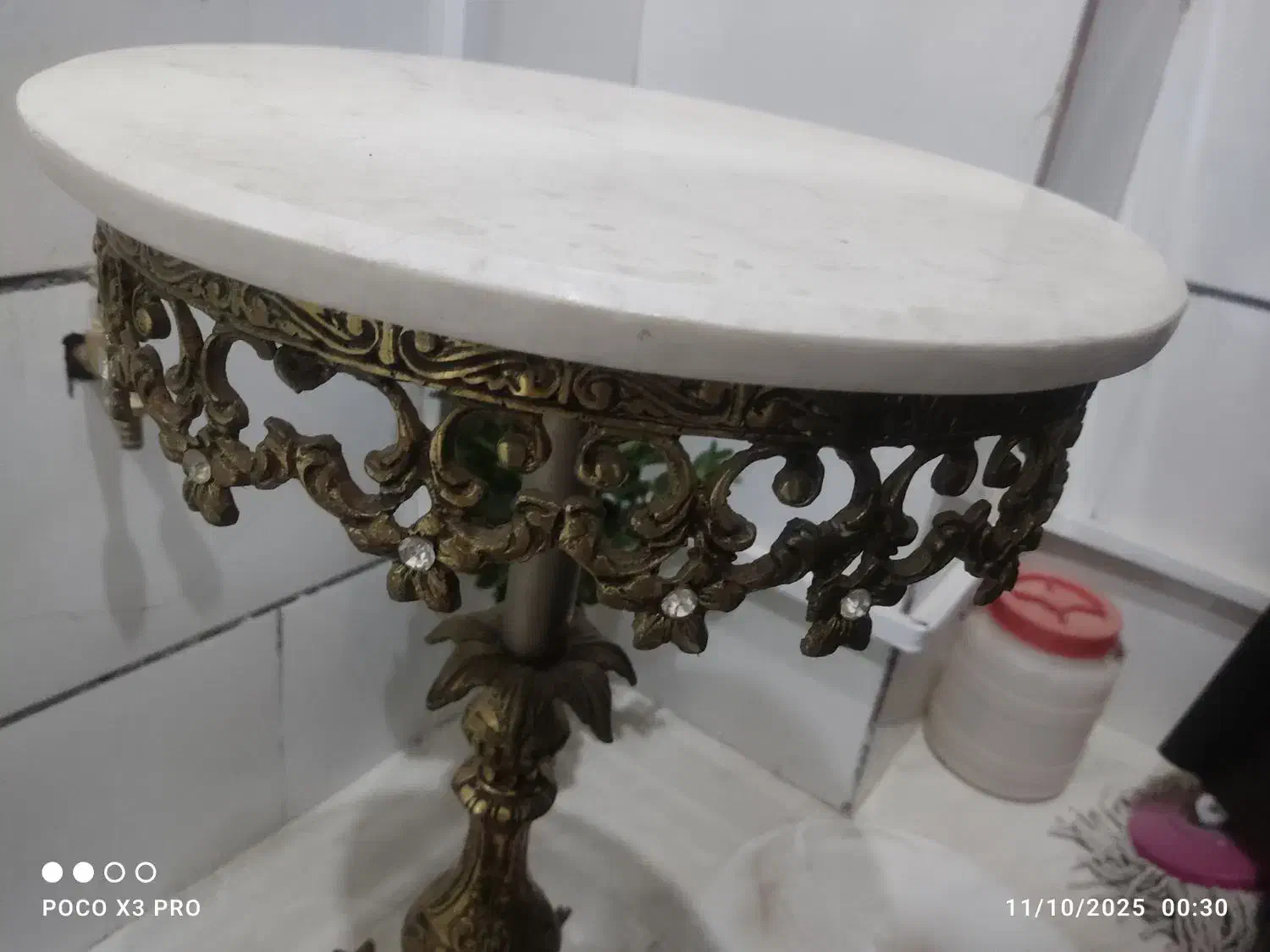 میز تلفن برنجی (سنگین)|میز تلفن|نسیم‌شهر, |دیوار