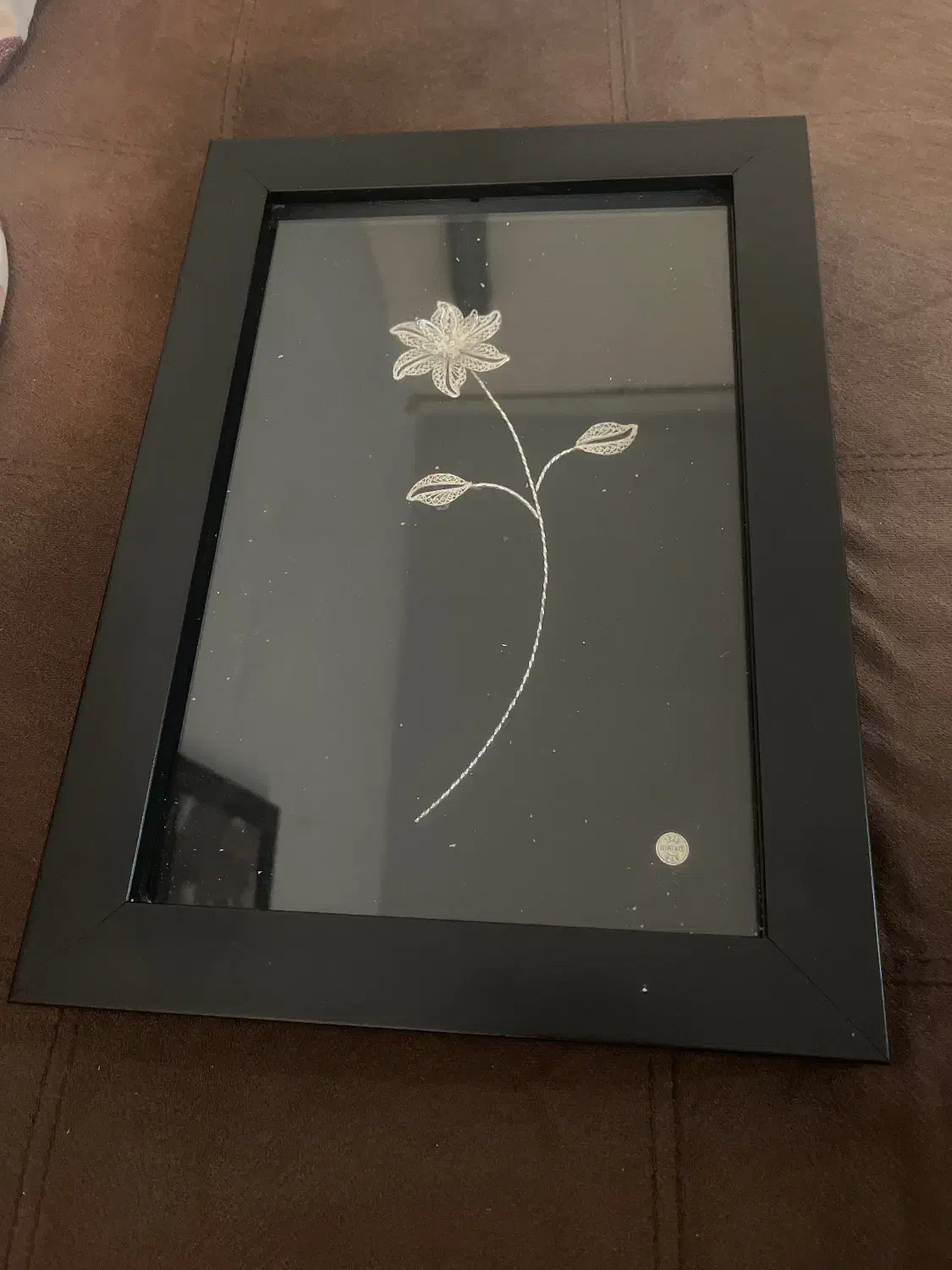 تابلو نقره طرح گل|جواهرات|اسلام‌شهر, شهرک مهدیه|دیوار