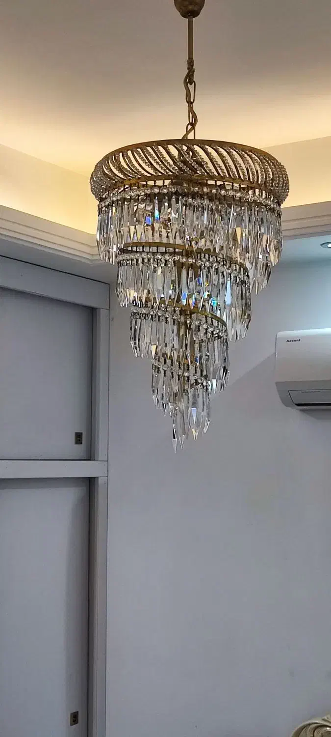 لوستر کریستال|لوستر و چراغ آویز|قم, شهرک قدس|دیوار