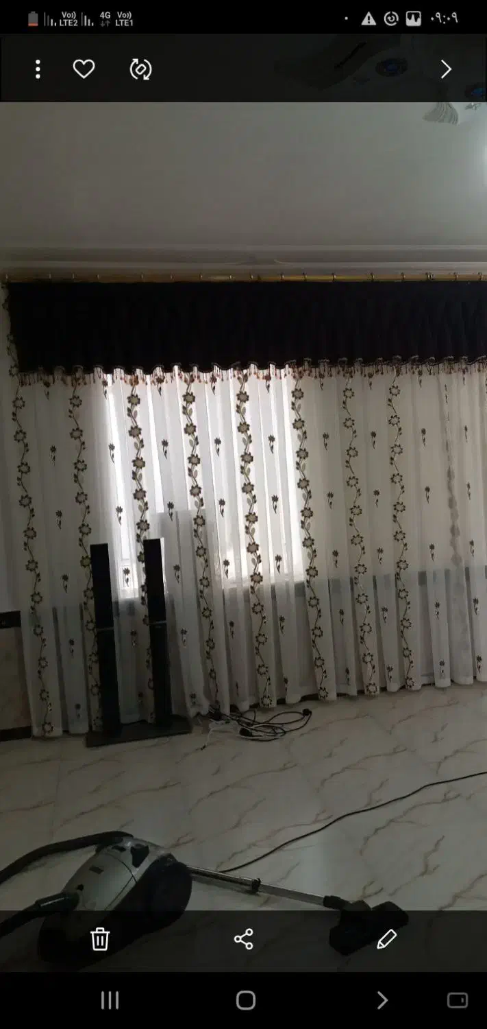 پرده گل دار|پرده، رانر، رومیزی|خزل, |دیوار