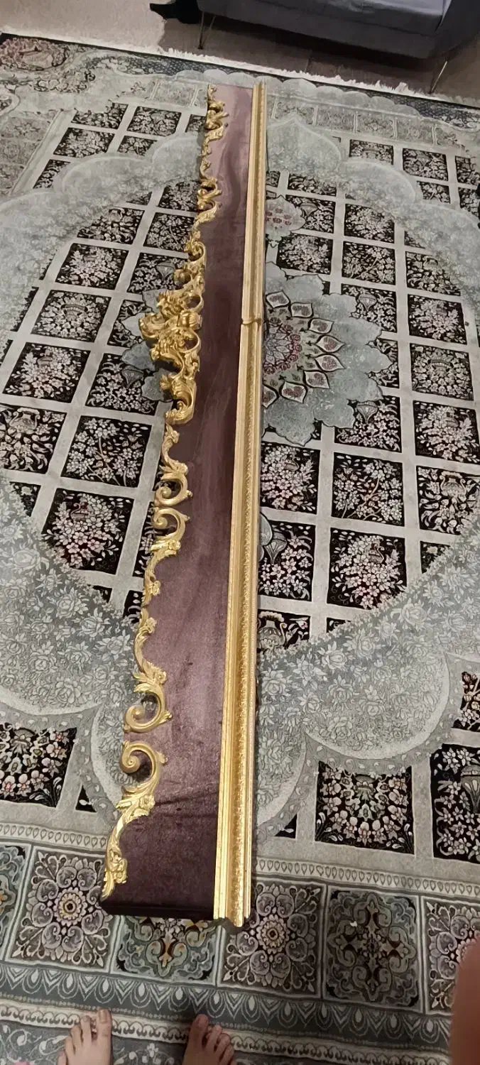 کتیبه پرده زیبای سلطنتی همراه چوب پردهقیمت منصفانه|پرده، رانر، رومیزی|اهواز, کوی شایسته|دیوار