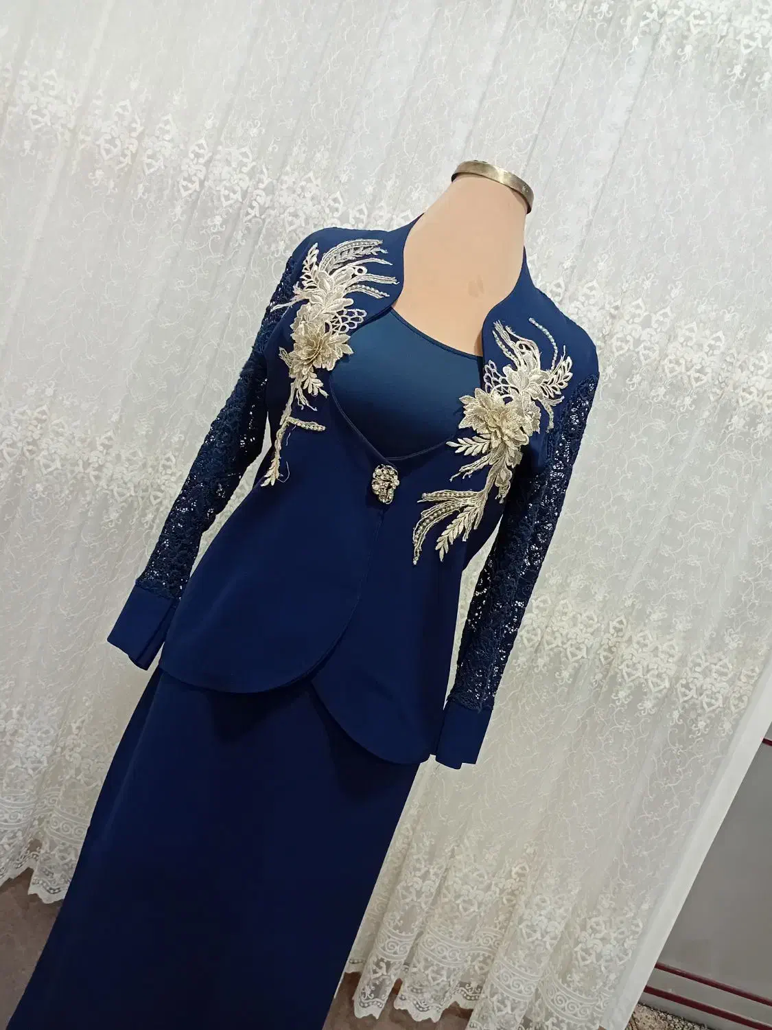 کت و دامن زنانه سورمه ای|لباس|مرند, |دیوار