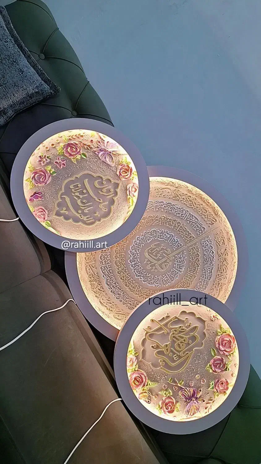 تابلومذهبی تابلو ماه|ریسه و چراغ تزئینی|مشهد, امیر|دیوار