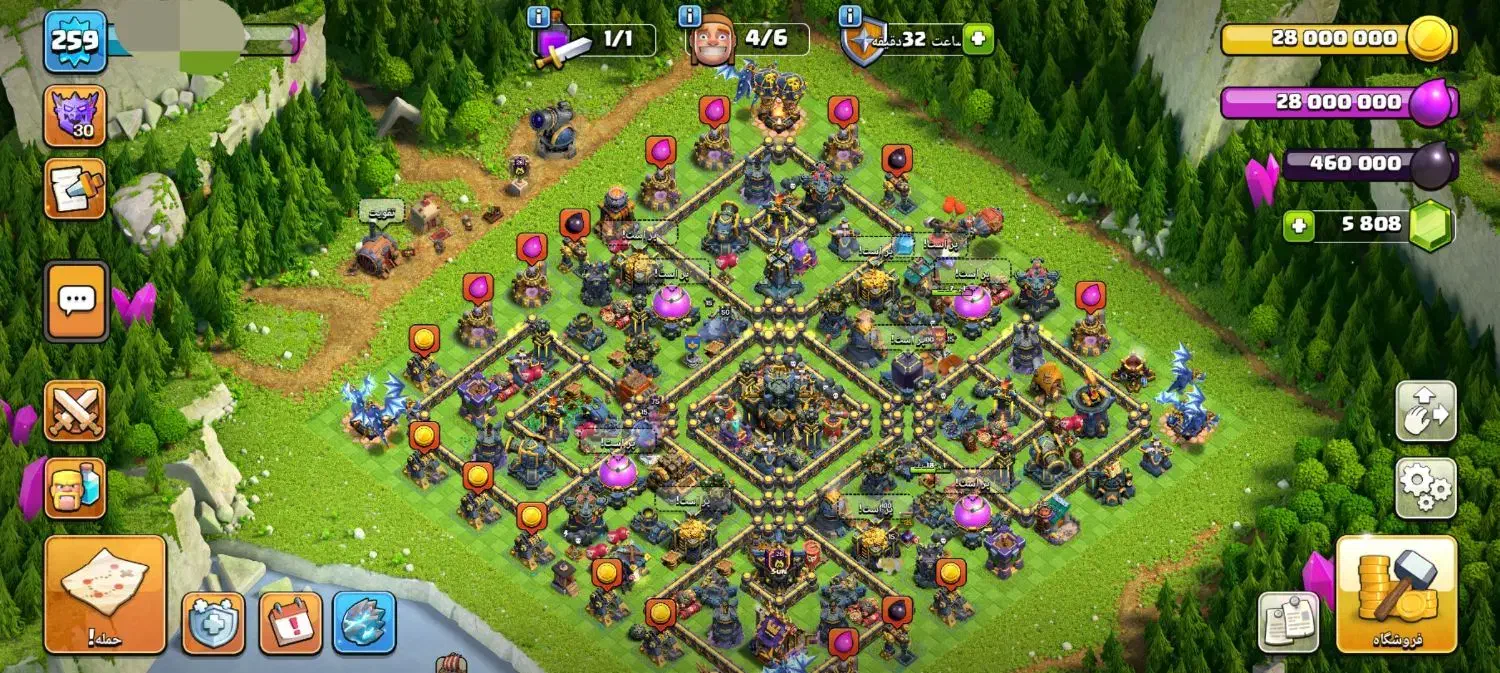 اکانت کلش آف کلنز فول فول فول|کنسول، بازی ویدئویی و آنلاین|مشهد, آزادشهر|دیوار