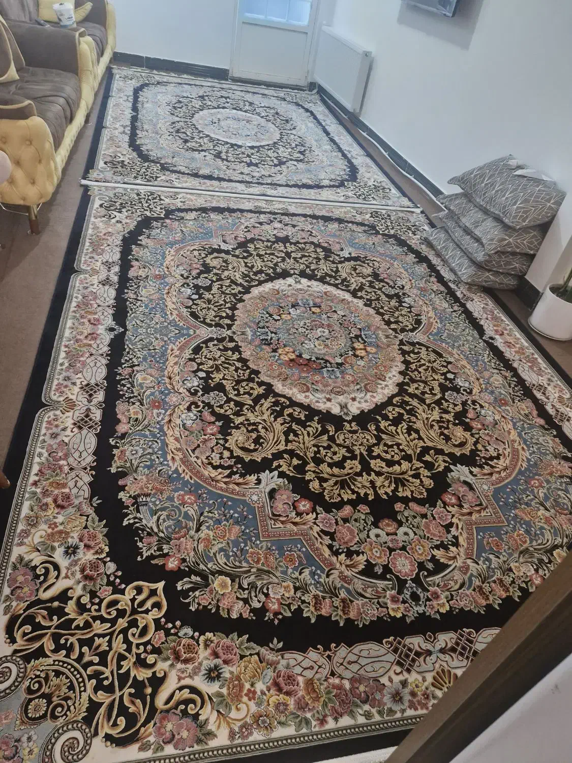 فروش فرش 9 متری 1200 شانه|فرش|قیدار, |دیوار