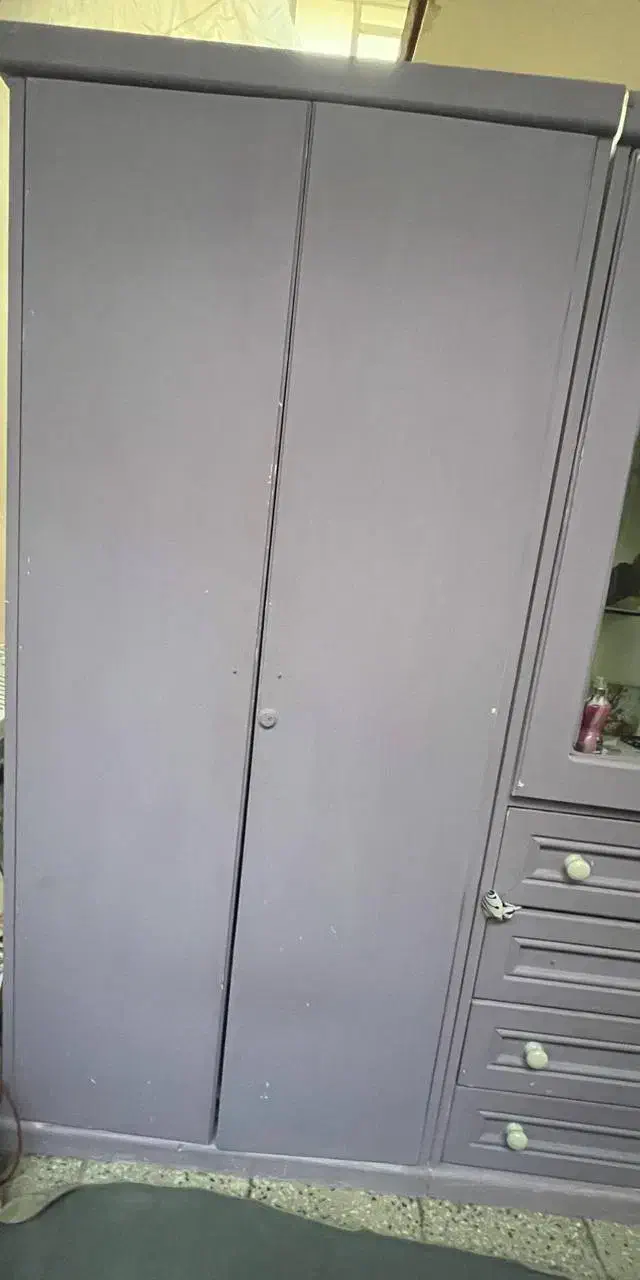 کمد و دراور چوبی یاسی رنگ|جاکفشی، کمد، دراور|گنبد کاووس, |دیوار