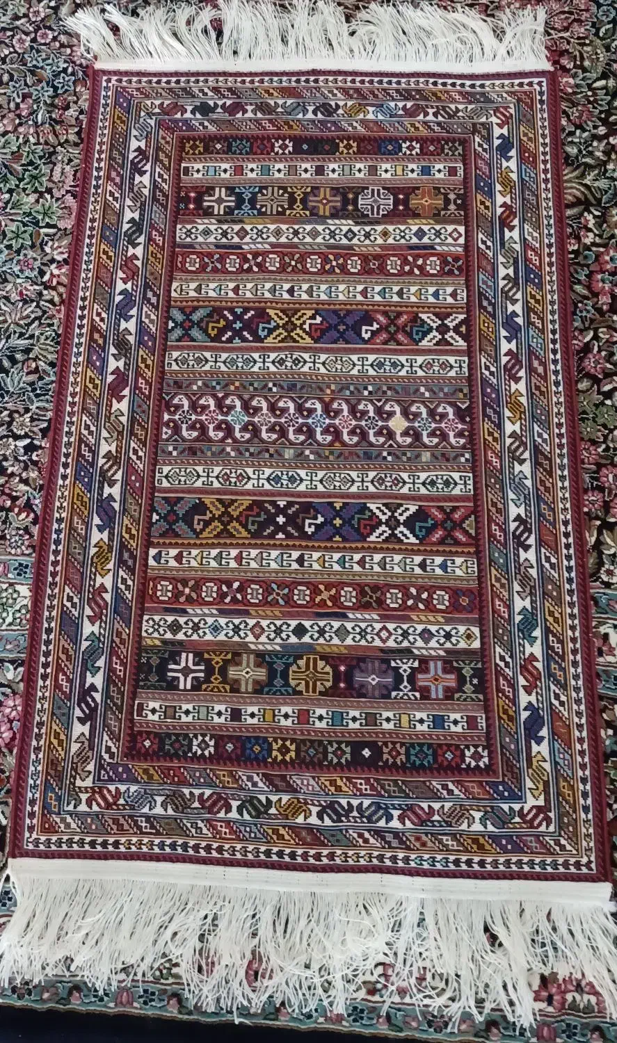 گلیم دست بافت|گلیم، جاجیم، گبه|سیرجان, |دیوار