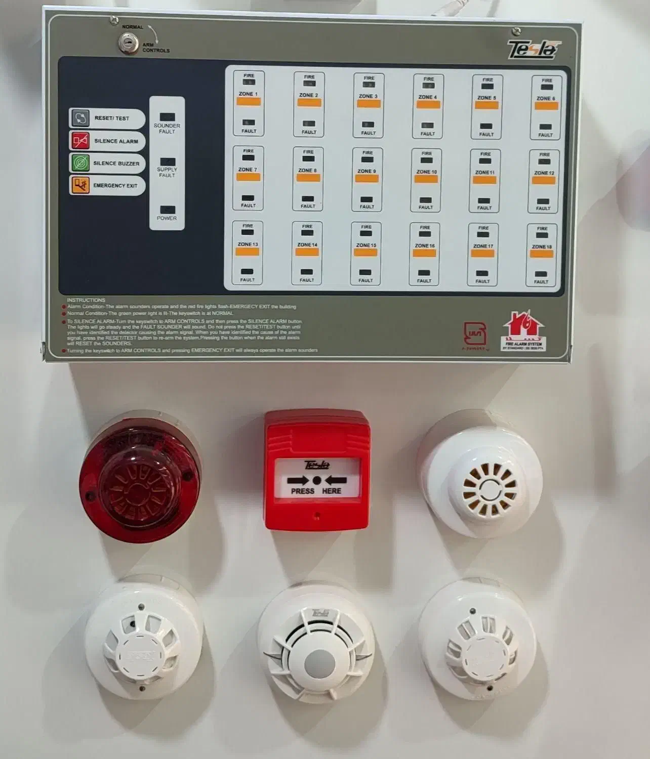 طراحی و نصب اعلام حریق انواع دتکتور دودی و حرارتی|خدمات پیشه و مهارت|نیشابور, پاستور|دیوار