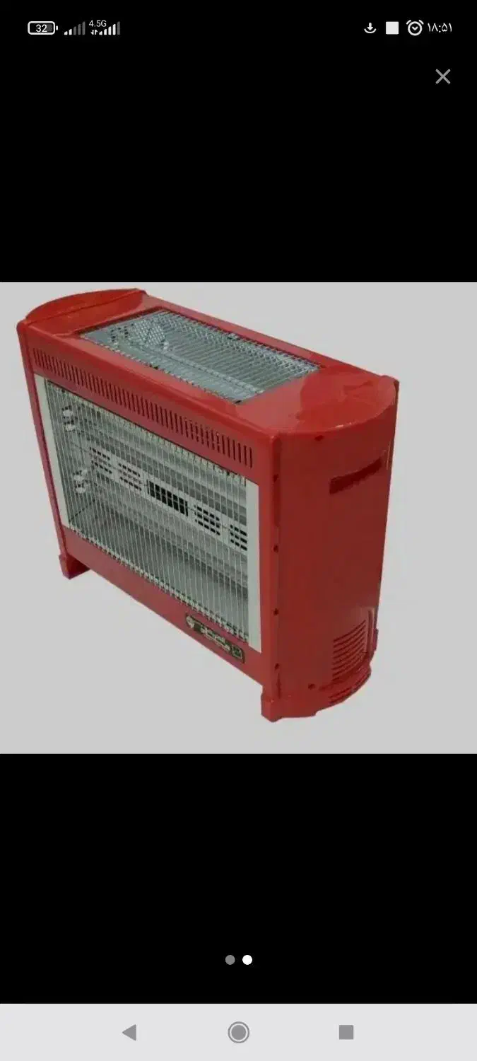 بخاری برقی فن دار ۵ شعله|بخاری، هیتر، شومینه|شریف‌آباد, |دیوار