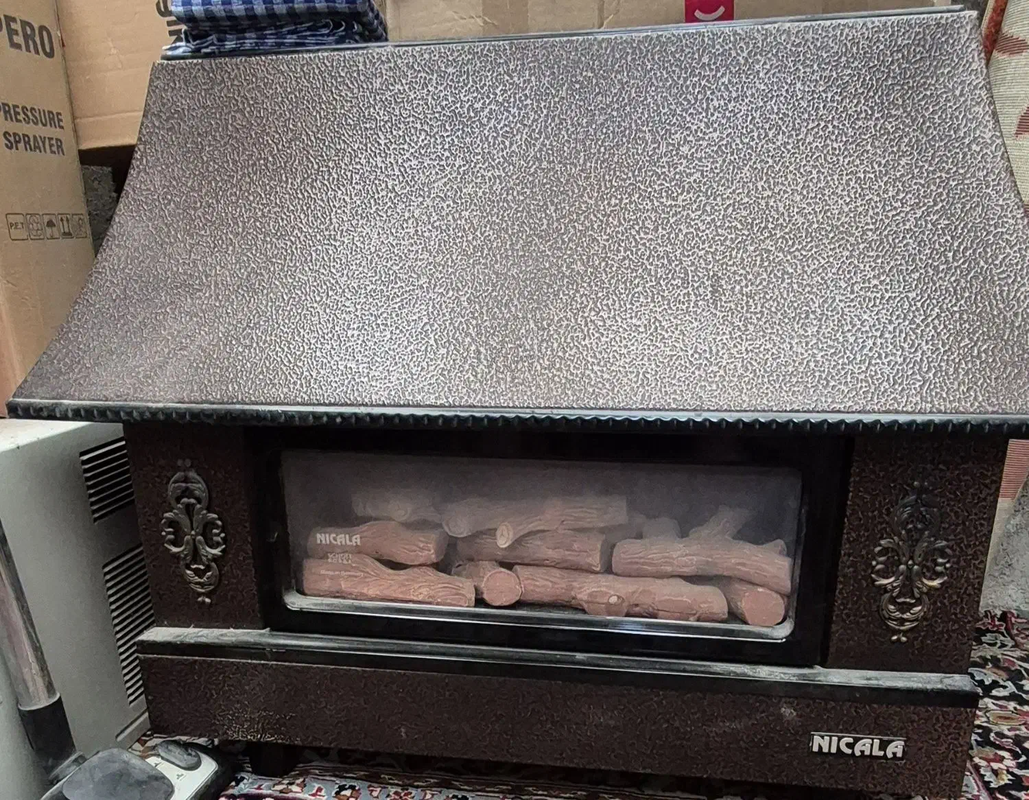 بخاری گازی نیکالا شومینه|بخاری، هیتر، شومینه|قائم‌شهر, |دیوار