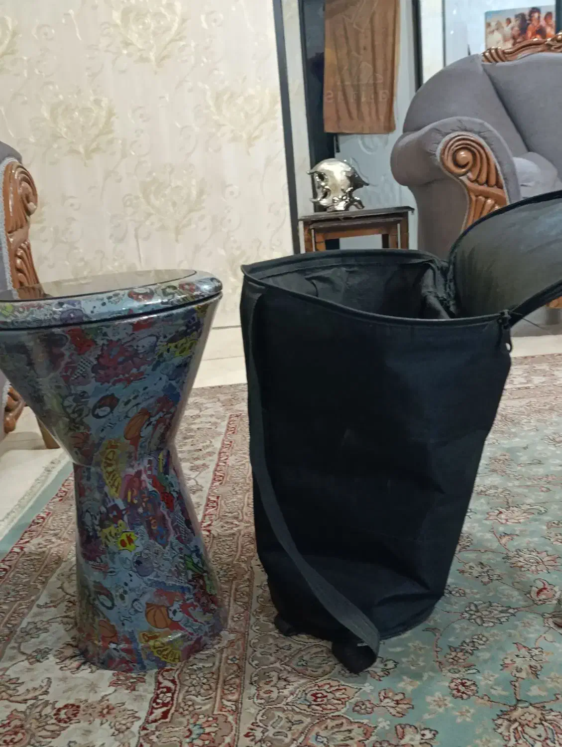 تنتو|سازهای سنتی|کرج, جهانشهر|دیوار