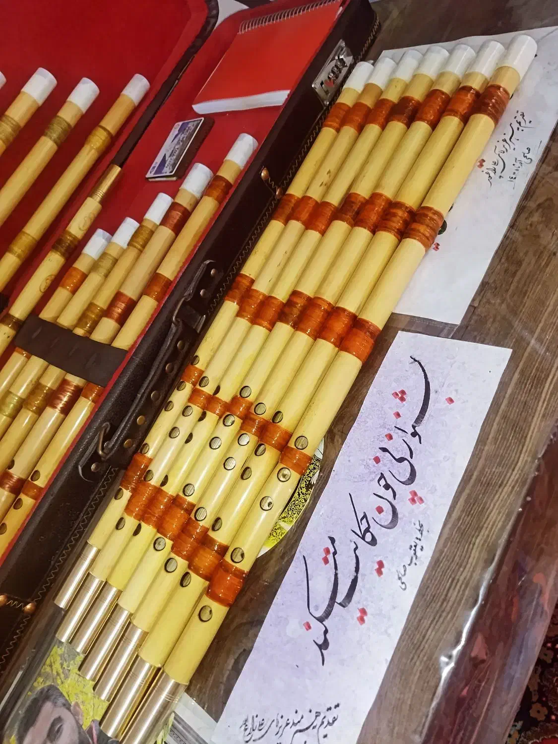 نی هفتبنددندانی ونی لبی|سازهای بادی|شیراز, زند|دیوار