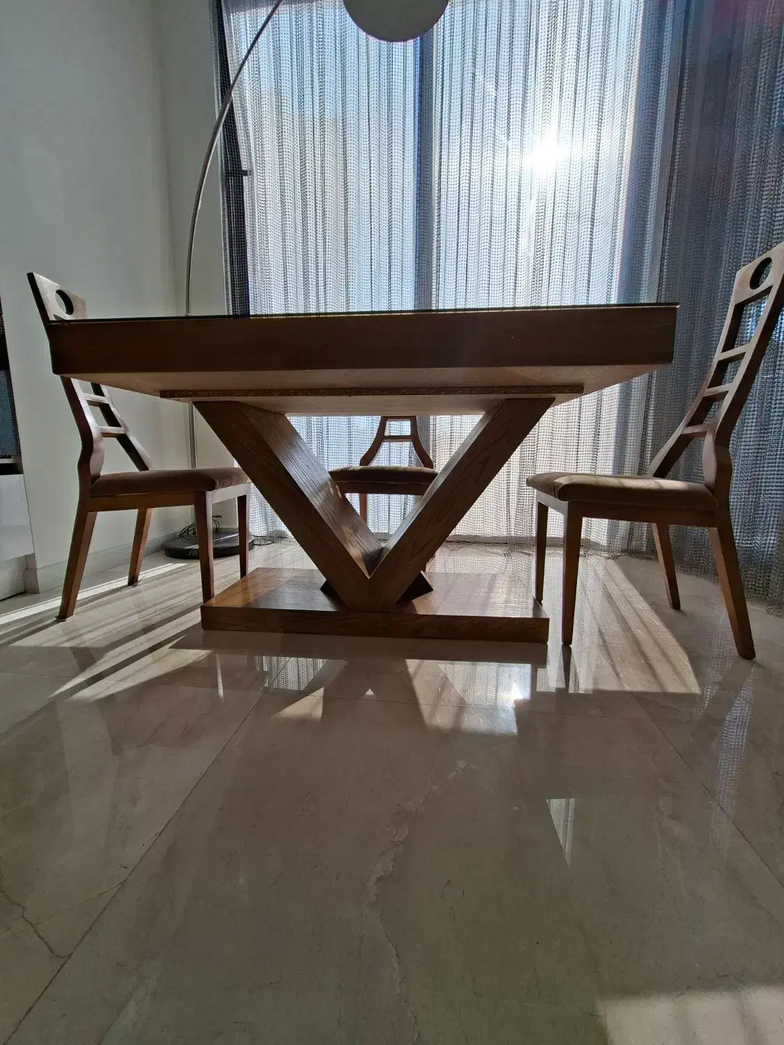 میز ناهارخوری ۴ نفره|میز و صندلی غذاخوری|تهران, قیطریه|دیوار