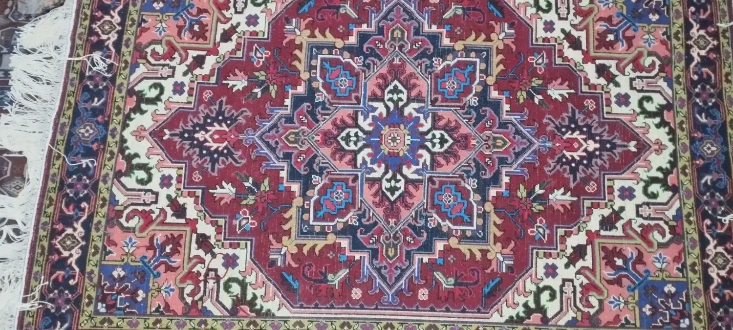 یک جفت فرش دستباف تاجری خالچه|فرش|باسمنج, |دیوار