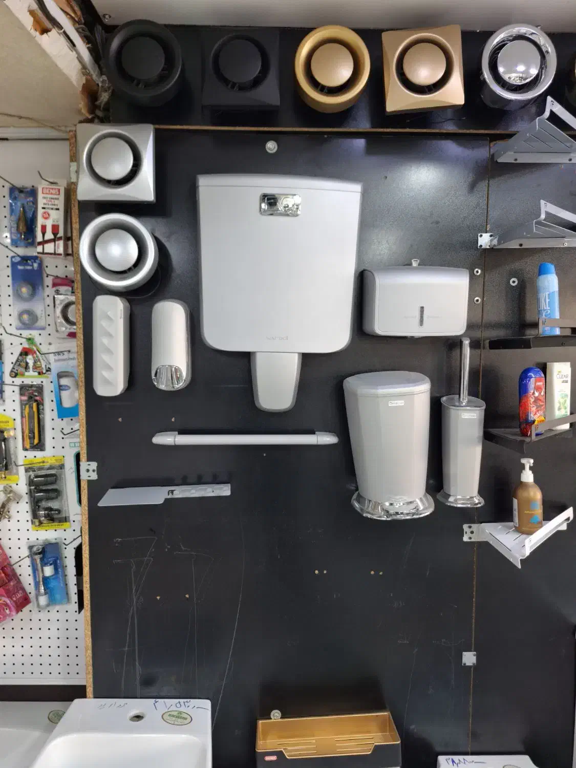 شلف فلزی استند سرویس بهداشتی حمام دستشویی جا شامپو|لوازم سرویس بهداشتی|فردیس, فردیس|دیوار