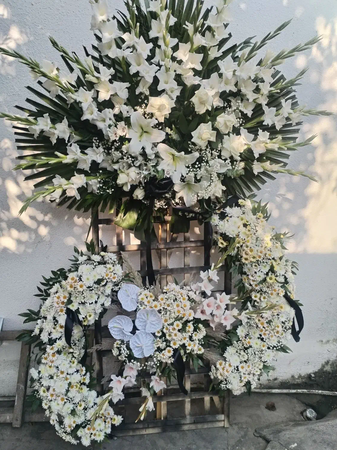 تاج گل برای مراسم|گل و گیاه طبیعی|بابلسر, |دیوار