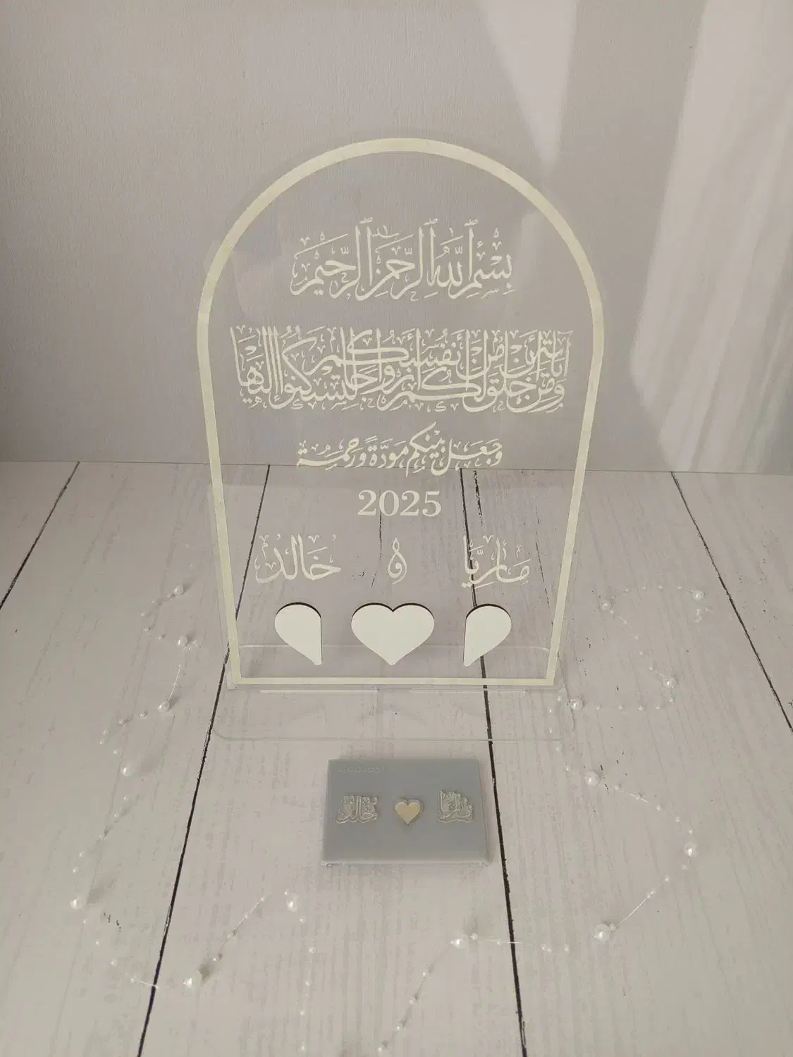 فروش استند اثر انگشت و جا حلقه و ست عقد|صنایع دستی و سایر لوازم تزئینی|صوفیان, |دیوار