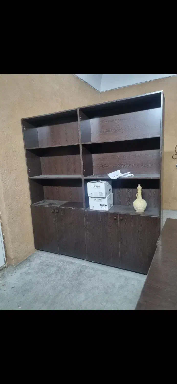 میز مدیریتی به همراه کتابخانه کمد|دفتر کار|کرمان, |دیوار