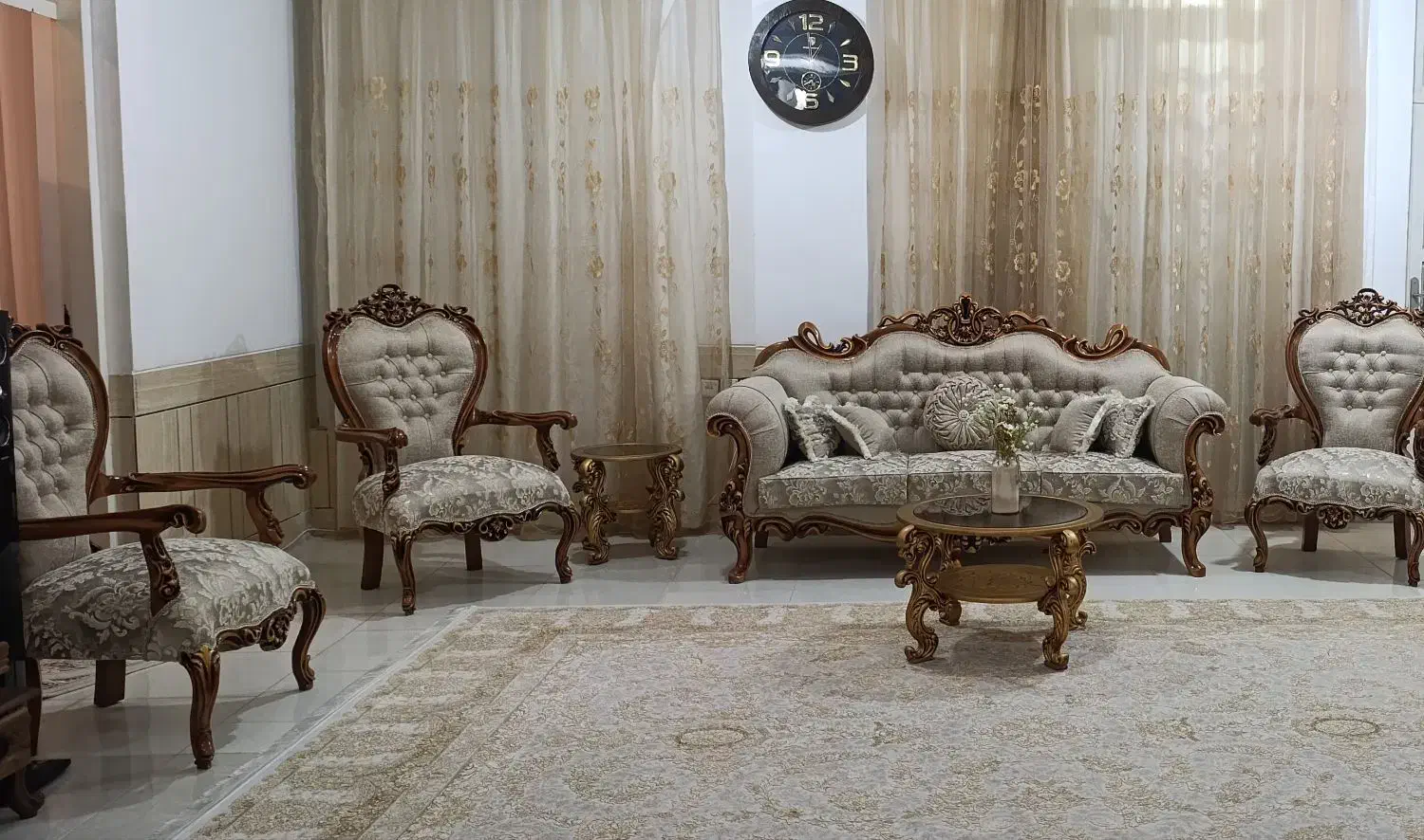 مبل سلطنتی شیک|مبلمان خانگی و میز عسلی|مرودشت, پشت سایپا‎|دیوار