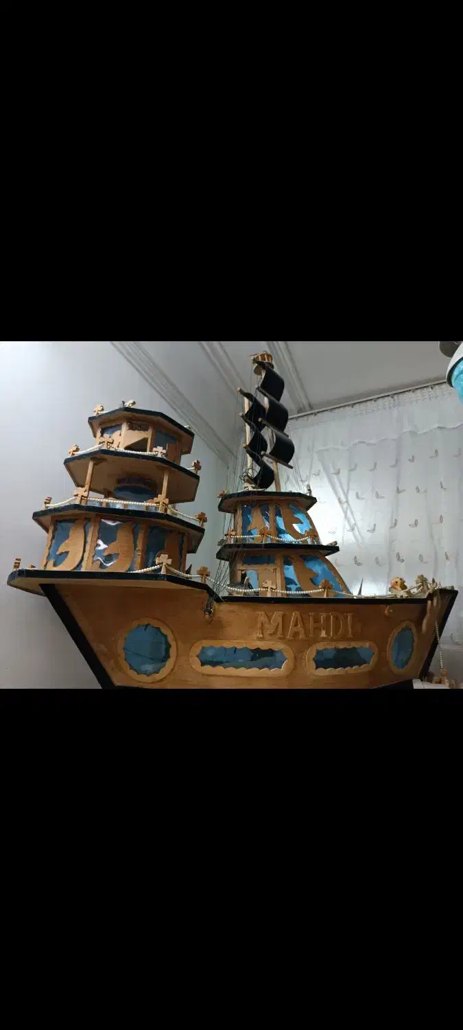 کشتی تزئینی|مجسمه، تندیس، ماکت|قم, بیست متری ولیعصر|دیوار