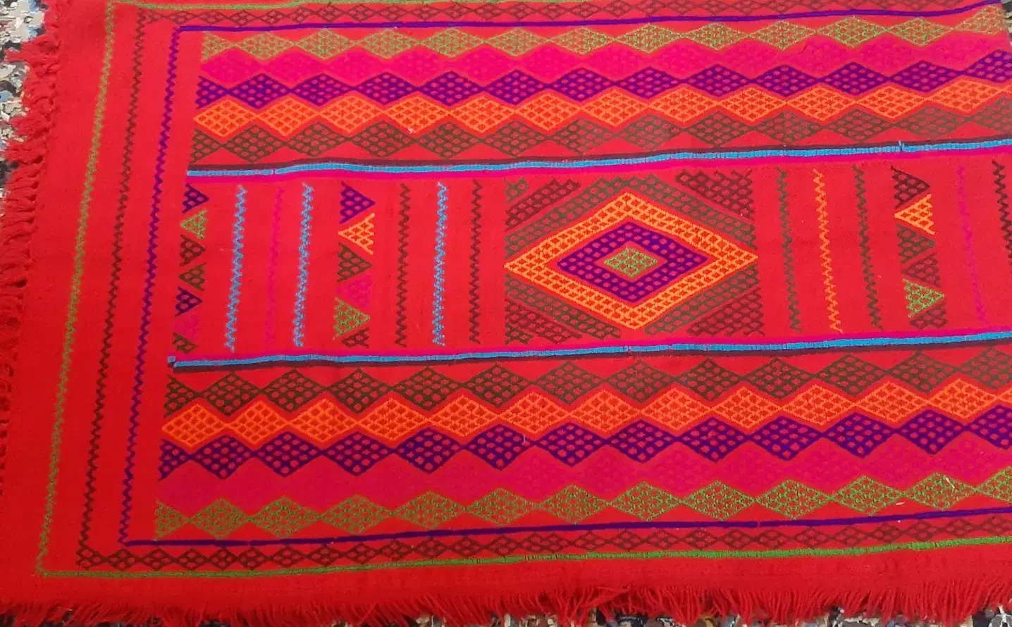 سفره ای دست بافت|سفره، حوله، دستمال آشپزخانه|زابل, |دیوار