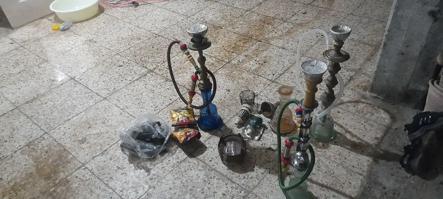 سه عدد قلیان با وسایل اضافه سالم آماده به کار|کلکسیون و سرگرمی|بابل, |دیوار
