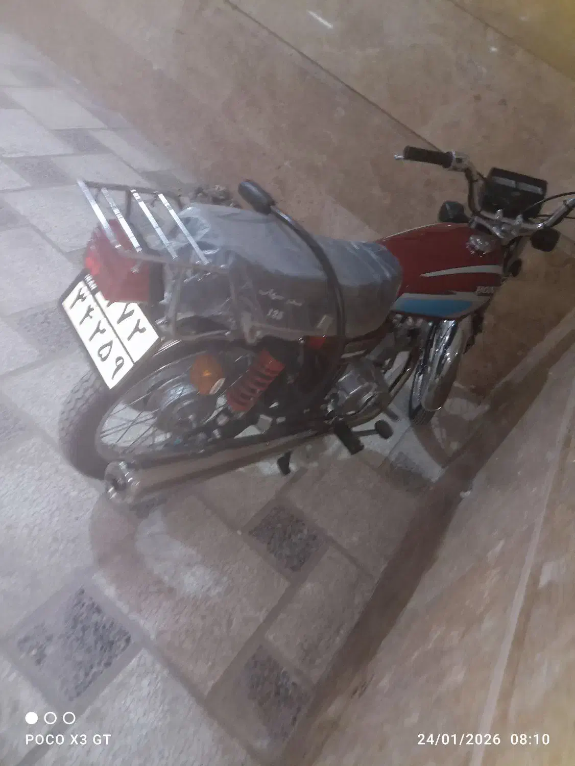 موتورسیکلت تندرمدل۱۳۹۳درحدصفرلاکاغذی|موتورسیکلت|مشهد, امیریه|دیوار