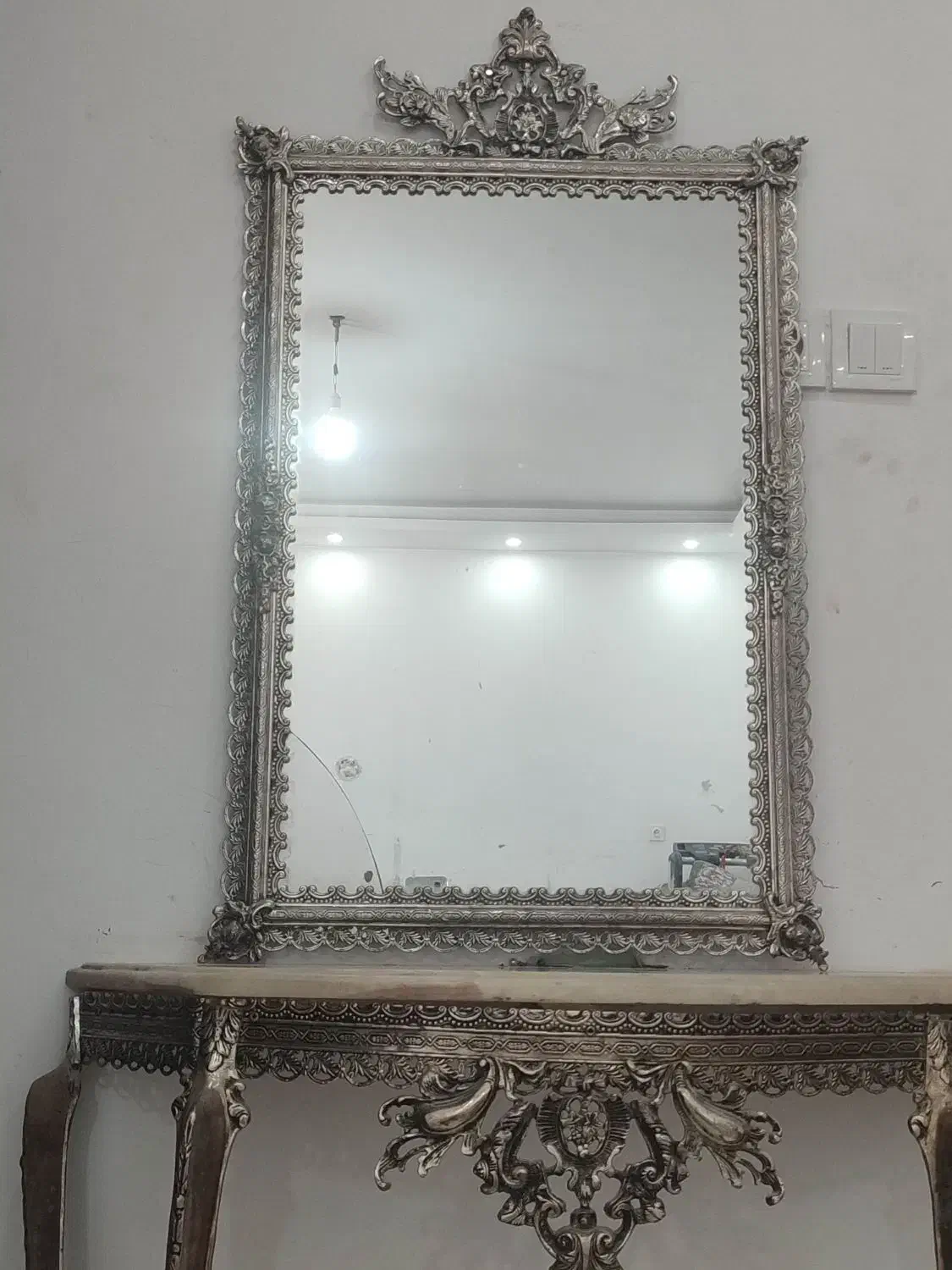 آینه شمدان|مبلمان خانگی و میز عسلی|کنگاور, |دیوار