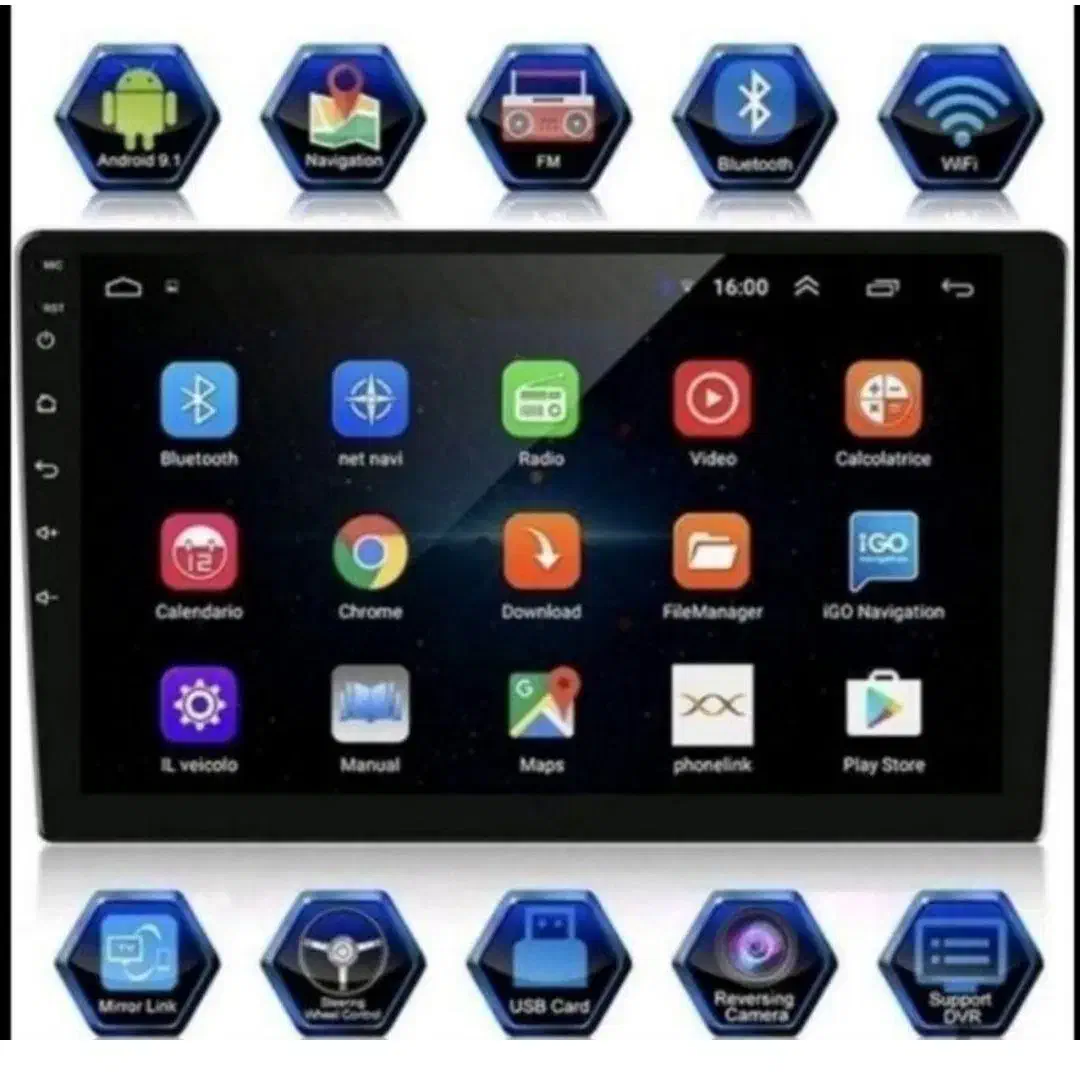 مانیتور شرکتی همراه قاب نصب دوربین دنده عقب|قطعات یدکی و لوازم جانبی|قم, حنیف نژاد|دیوار