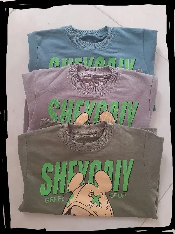 بلوز نخ پنبه کار تهران طرح چاپی لبوبو|کفش و لباس بچه|مشهد, هنرور|دیوار