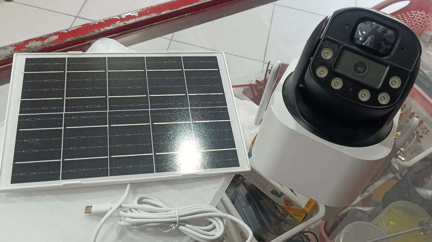 دوربین های ptz چرخشی wifi وپنل خورشیدی سیم کارتی|دوربین مداربسته|بیرجند, |دیوار