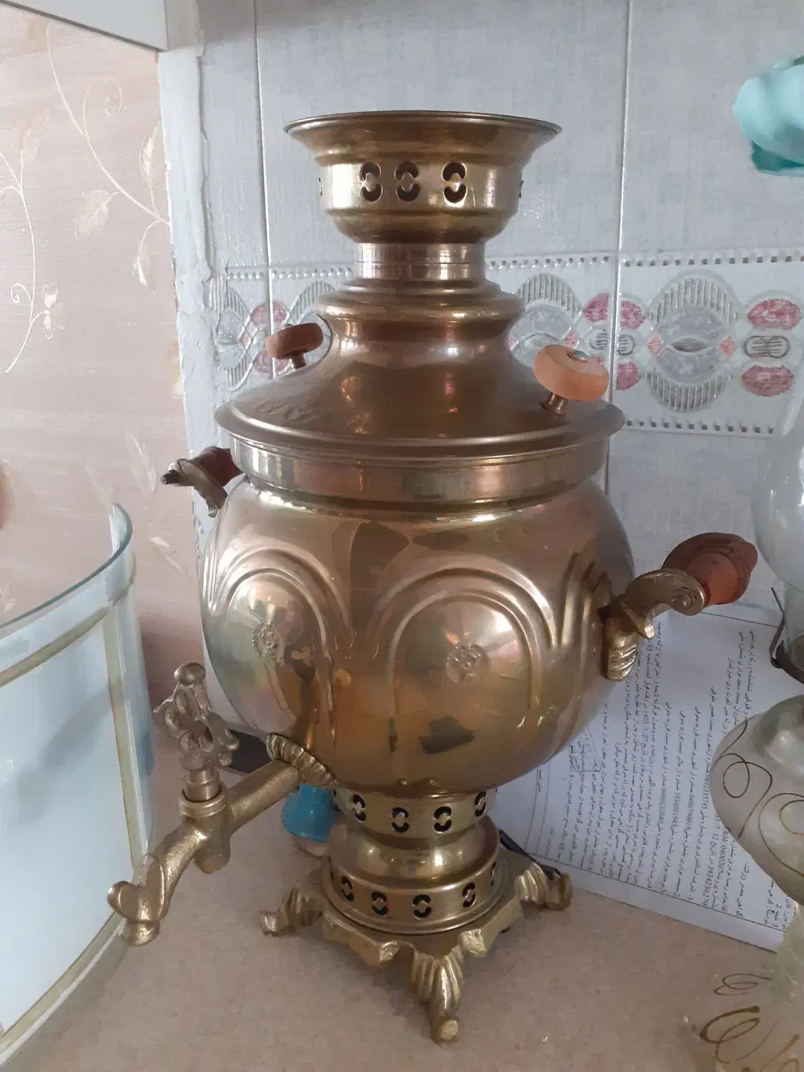 سماور زغالی برنز ۶لیتری|سماور، چایساز، قهوهساز|ری, شهرک نظامی|دیوار