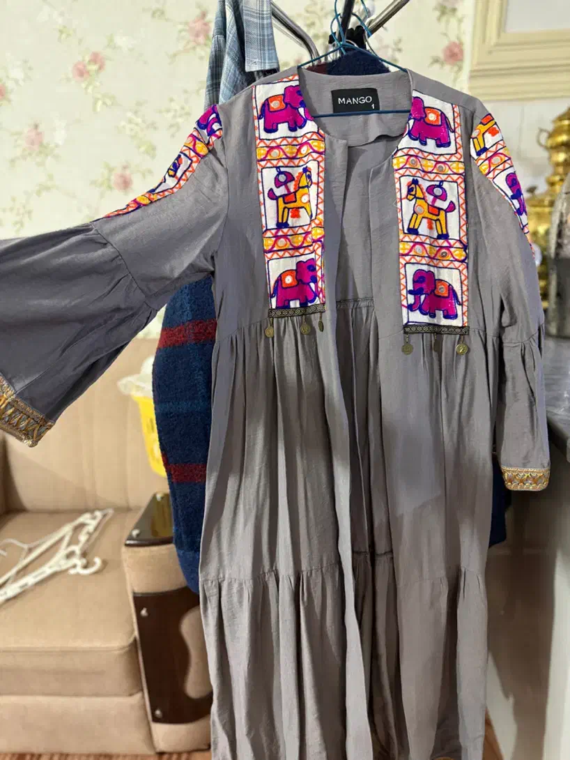 مانتو خاکه دوزی بلند|لباس|ارومیه, |دیوار