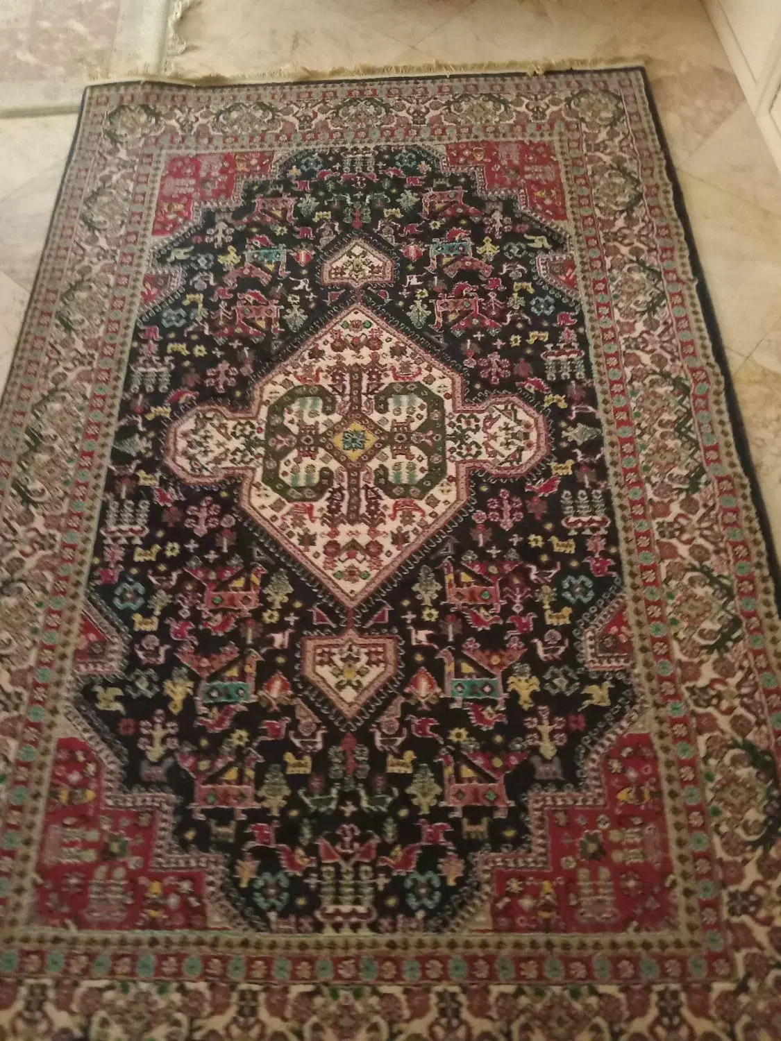فرش ۴ متری سورمه ای|فرش|کرج, گلشهر|دیوار