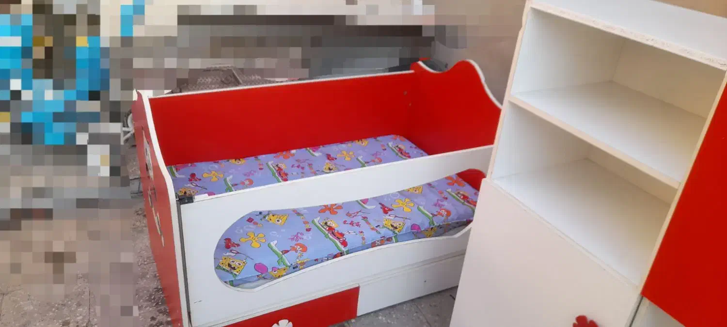 تخت خواب و کمد سرویس بچه|تخت و سرویس خواب|بندر ماهشهر, |دیوار