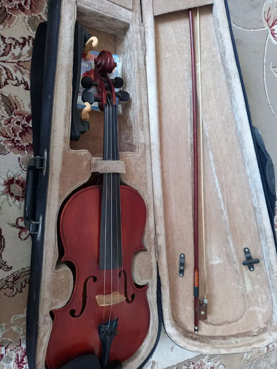 سنتور و ویلن دستساز جنس چوب گردو|سازهای سنتی|خمینیشهر, |دیوار