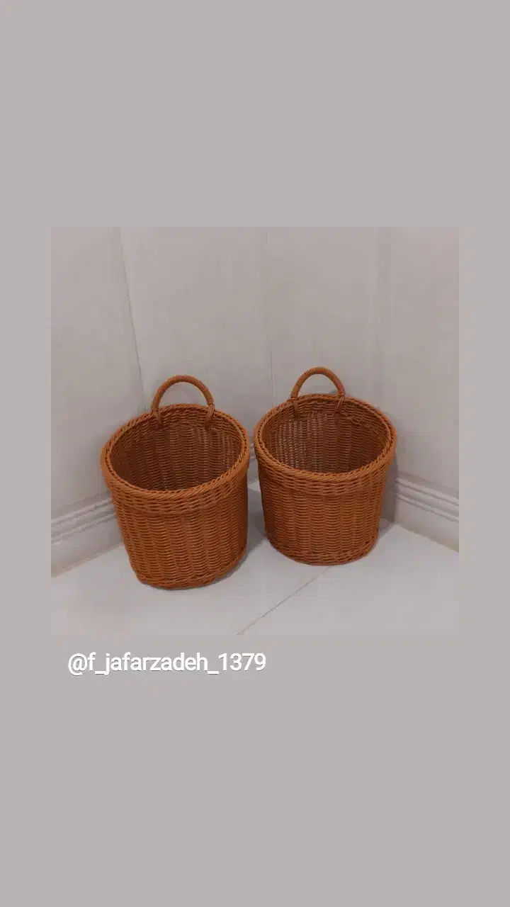 سبد حصیری قابل شستشو|صنایع دستی و سایر لوازم تزئینی|میناب, |دیوار