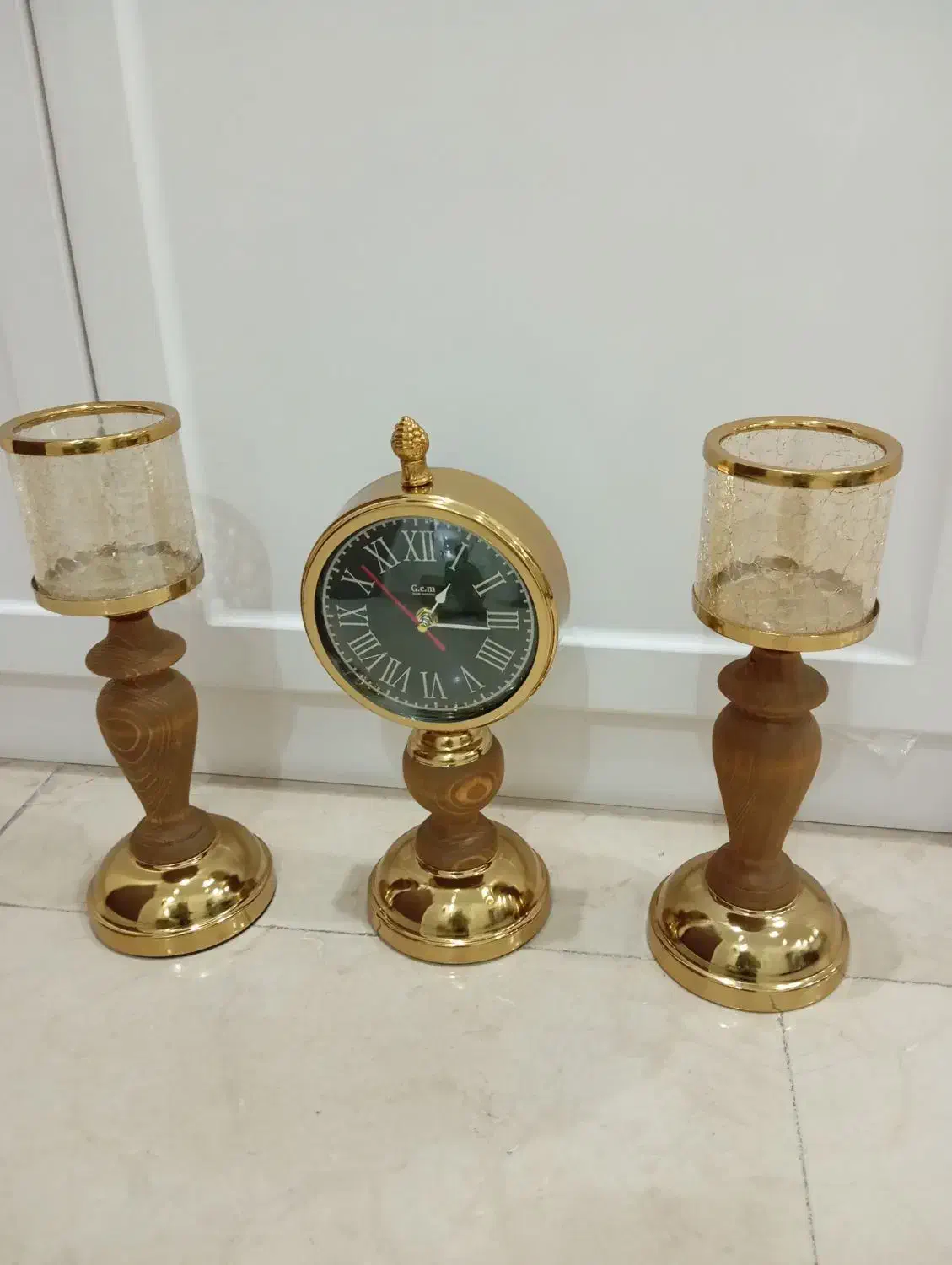 ست ساعت وشمعدان|ساعت دیواری و تزئینی|تهران, حکیمیه|دیوار