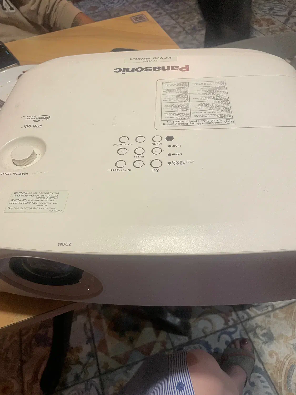 فروش ویدئو پروژکتور  پاناسونیک در حد نو|تلویزیون و پروژکتور|تهران, ایرانشهر|دیوار