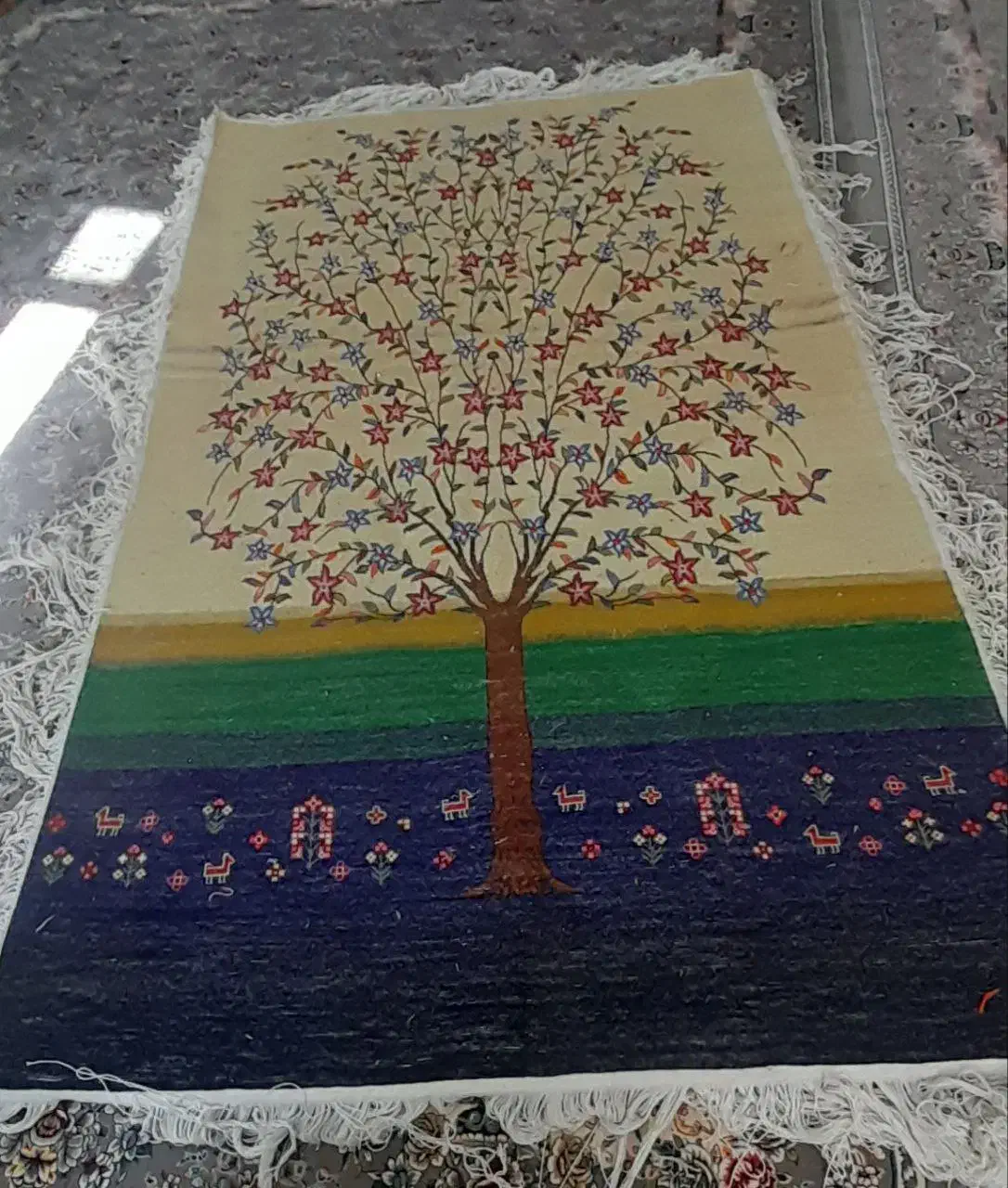 گبه دست باف|گلیم، جاجیم، گبه|بروجرد, |دیوار