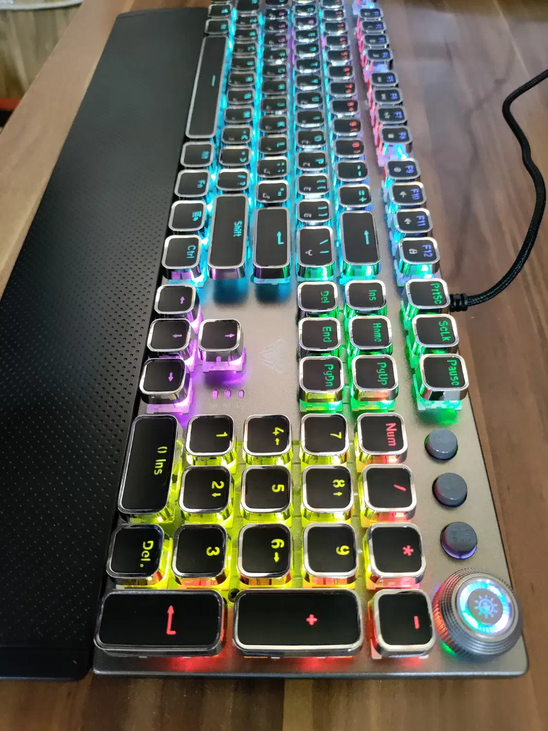 کیبورد مکانیکال Aura f2088 آلمینیومی نو|قطعات و لوازم جانبی رایانه|بابل, |دیوار