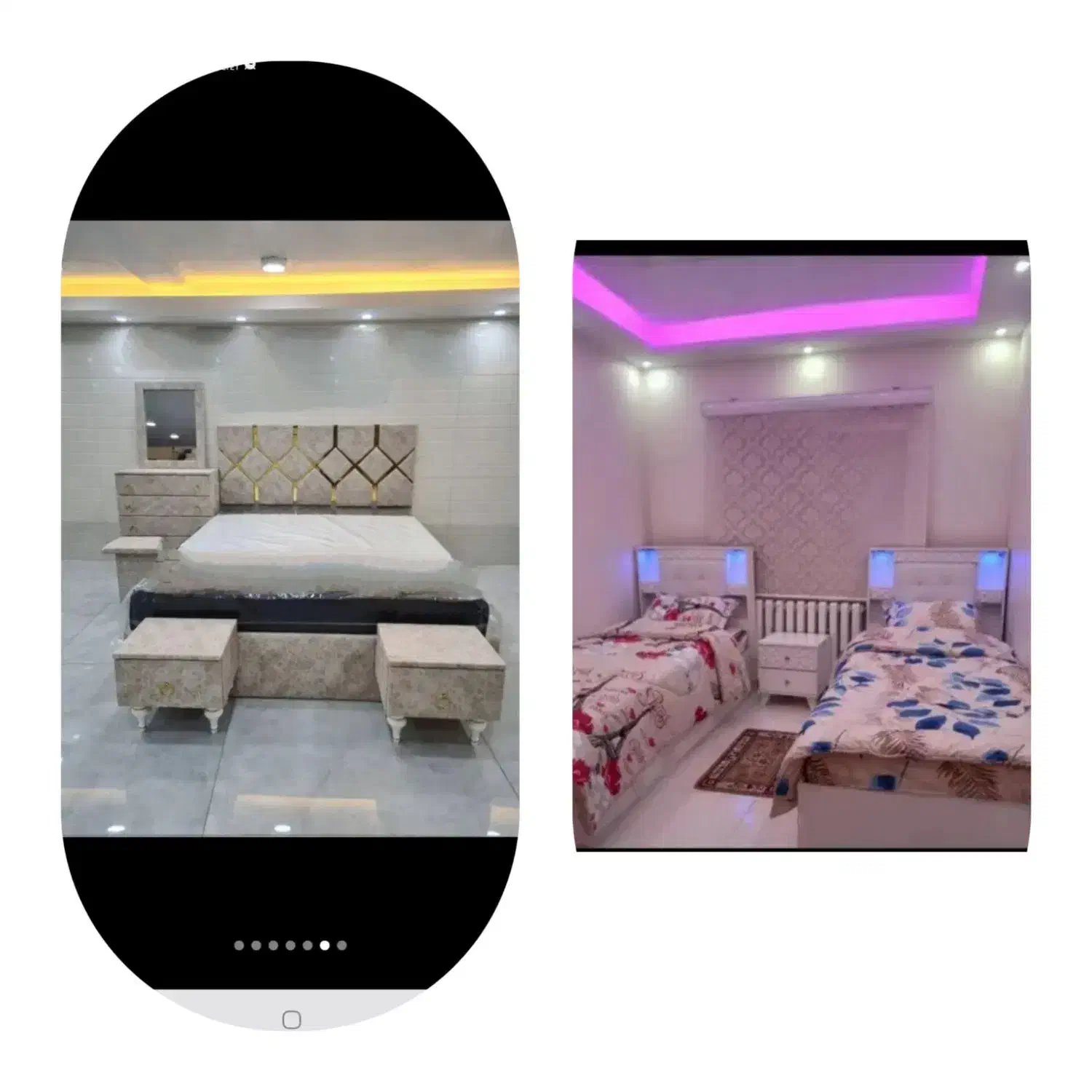 تخت تک نفره و سرویس خواب کامل با قیمت ویژه|تخت و سرویس خواب|ملایر, |دیوار